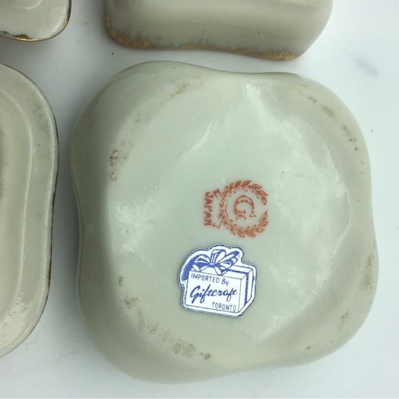 Vintage Porcelain Trinket boxes,set of 2 - Picture 3 of 4